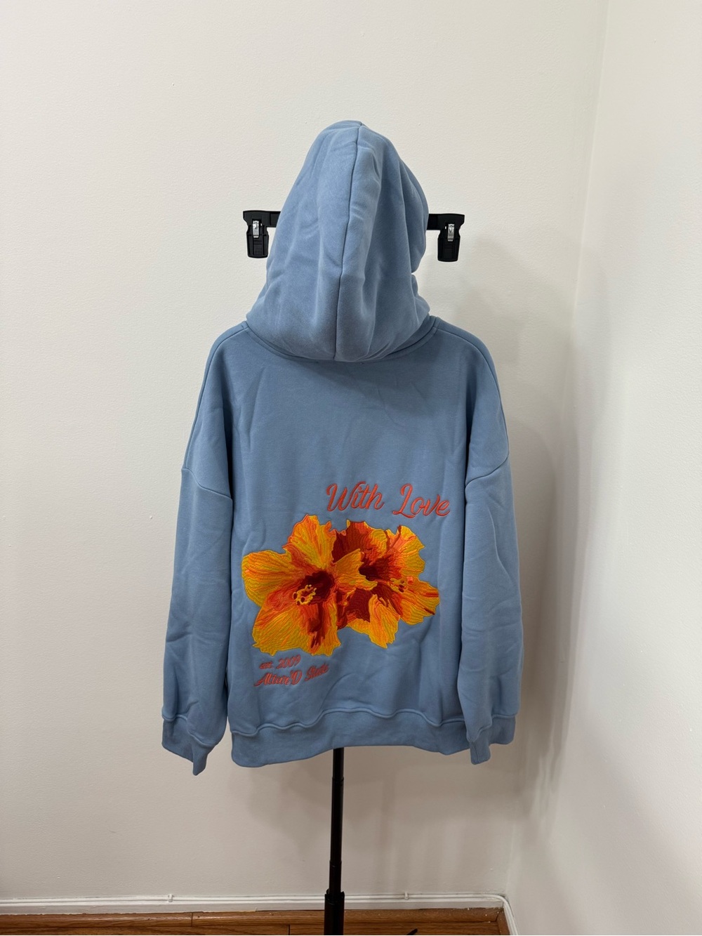 Altar'd State Light Blue Hooded Pullover - Picture 5 of 5